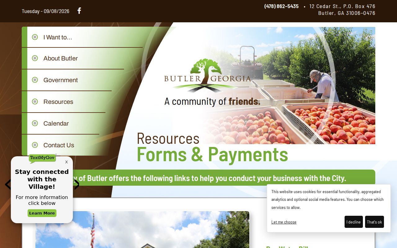 Butler payment route for a Taylor County municipal court warrant inquiry